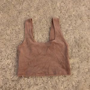 Colsie pink velvet tank top